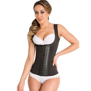 Fajase Colombianas Chaleco de compresión Control de barriga Busto abierto <span class=keywords><strong>Faja</strong></span> Entrenador de cintura de látex Fajase <span class=keywords><strong>Faja</strong></span> Ropa interior de talla grande Corsé - Product Image 1