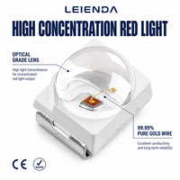 Diode LED rouge SMD 3528 660nm avec lentille dôme 0,2W, composant pour casque de croissance capillaire et source de lumière pour appareil de physiothérapie