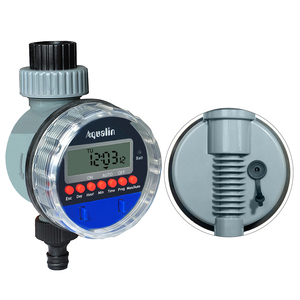 Temporizador de Riego Electrónico <span class=keywords><strong>Aqualin</strong></span> Modelo 21026A, Operado con Batería, 8 Programas, Pantalla LCD, Controlador de Riego Impermeable para Jardín y Manguera Exterior - Product Image 2