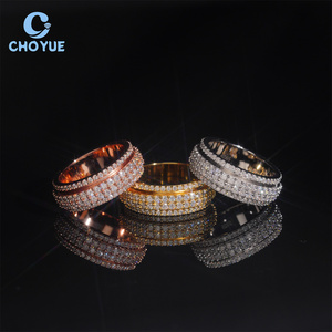 Luxury VVS Moissanite Diamond Buss Down GRA Certificated Hip Hop Iced Out Fine Jewelry Sterling Silver 925 <b>Ring</b> <b>for</b> <b>Men</b> - Product Image 2