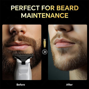 Profession elles schnur loses elektrisches Friseur haar für Herren für Clipper Trimmer Set Wasserdichte USB-Stromquelle Edelstahl für Englisch - Product Image 5