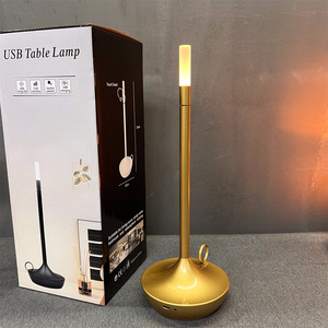 Cross-border Minimalist <b>Rechargeable</b> Touch Control <b>Table</b> <b>Lamp</b> Outdoor Camping Light Bar Restaurant Decor Desktop Ambient <b>Lamp</b> - Product Image 3
