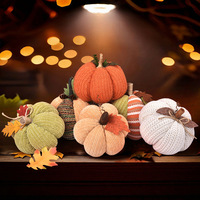 Ornements de citrouille faits main en polyester pour la récolte de Thanksgiving 2026, nouvelle arrivée transfrontalière, pour fêtes et usage intérieur