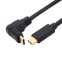 Kunden spezifische Manufaktur Kostenlose Probe Kunden spezifisches USB Typ C 3.1 Kabel Gen2 Emark Chip 90 Grad Rechts Links abgewinkelt