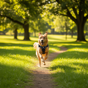 Harnais noir imperméable en nylon pour animaux actifs, taille unique - Product Image 2