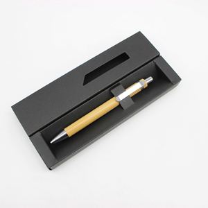 Stylos en bois et bambou écologiques personnalisés, stylos promotionnels en bois avec logo personnalisé, stylet en bambou avec étui, coffret cadeau - Product Image 1