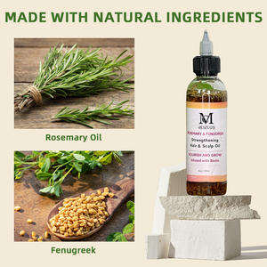 OEM personalizado a granel 100% pura menta orgánica natural esencial biotina y ricino fenogreco aceite de Romero para el crecimiento del cabello - Product Image 3