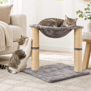 Moderno Tiragraffi per <span class=keywords><strong>Gatti</strong></span> Multilivello in Velluto Ecologico e Durevole, con Pali in Sisal e Struttura Rampicante in Peluche, Imballaggio in Cartone per la <span class=keywords><strong>Casa</strong></span> - Product Image 5