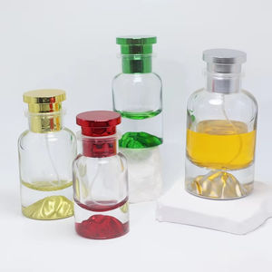 Hot Sale <b>30ml</b> 50ml 100ml Red Color Glass <b>Perfume</b> <b>Bottle</b> Ready Stock Luxury Thick Bottom Empty Glass <b>Perfume</b> <b>Bottle</b> with Lids - Product Image 5