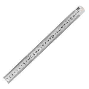 Regla Recta <span class=keywords><strong>de</strong></span> Acero Inoxidable <span class=keywords><strong>de</strong></span> 12 Pulgadas, Resistente a la Corrosión y al Óxido, No Flexible, Resistente, Clásica, <span class=keywords><strong>para</strong></span> la Escuela - Product Image 1