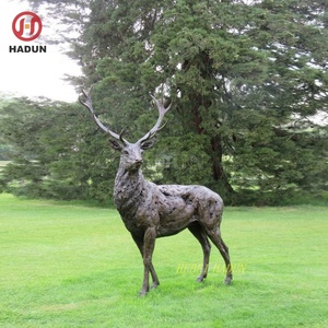 Statues de cerf en Bronze de haute qualité, décoration de jardin extérieur - Product Image 5