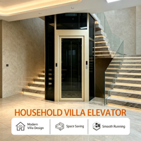 Ascenseur compact pour villa MRL, résidence duplex, fonctionnement intelligent, taille personnalisée