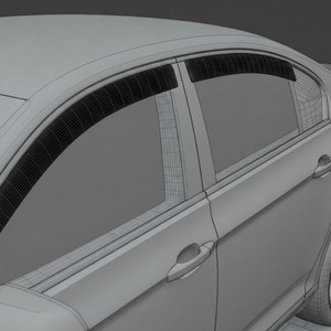 แผ่นกันฝนและลม PMMA สำหรับรถยนต์ VW Passat ปี 1988-2021 แบบติดเทป 4 ชิ้น ขายส่ง - Product Image 2