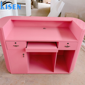 Mostrador de Recepción Pequeño Kisen para Salón de Belleza, Mueble de Recepción, Mostrador de Caja, Mesa de Recepción para Oficina - Product Image 5
