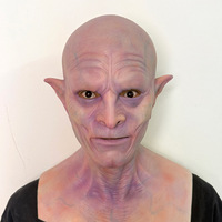 Drôle silicone visage réaliste Silicone vieil homme masque mâle déguisement Halloween Cosplay déguisement tête caoutchouc fête Costumes accessoires