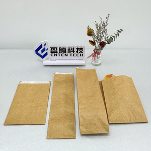 ถุงกระดาษคราฟท์สำหรับอาหารแบบขายส่ง ถุงกระดาษสองชั้นกันน้ำมัน กันไขมัน สำหรับขนมปัง เบเกอรี่ ครัวซองต์ โดนัท - Product Image 2