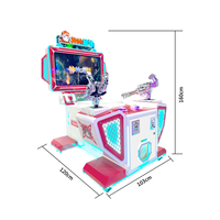 Simulateur de pistolet de jeu à pièces de haute qualité à mouvement complet Machine de tir de balle intérieure Centres de jeu en métal durables d'amusement