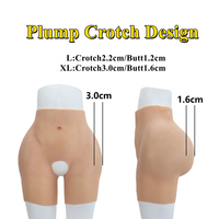 Body sculptant en silicone pour femme, culotte à entrejambe ouvert, maintien ferme, fesses rembourrées, grande taille, pour travesti et drag queen