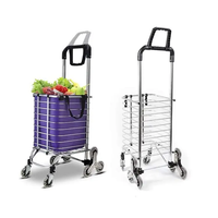 Guanriver Portable Pliant Pliable Panier Avec Roues Monter Escalier Chariot