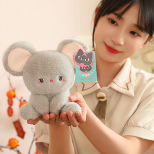 Cartone animato giocattoli di peluche cane maiale elefante topo di pecora scimmia ciondolo giocattolo di peluche compagno - Product Image 5