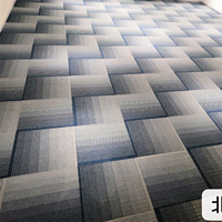 Dalles de moquette commerciales LKHY, tuftées, en polypropylène, à boucles, pour sols de bureau