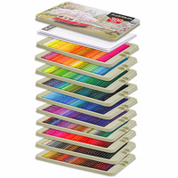 Nouvel ensemble de crayons de couleur KALOUR300 en boîte de fer, 300 couleurs, pour l'art, le graffiti, la peinture à l'huile et au fusain, Chine KL-CP300