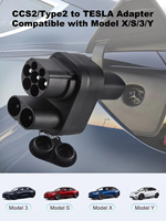 Chargeur NTO Tesla Adaptateur de chargeur portable CCS2 vers AC DC EV Compatible avec l'adaptateur de charge rapide électrique Tesla Cars