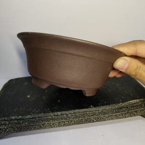 Buatan tangan Yixing pasir ungu Pot Bonsai bulat - Product Image 3