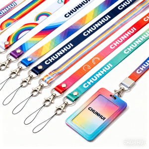 Bán Buôn Tùy Chỉnh Của Phụ Nữ Thân Thiện Với Môi Jacquard Dây Buộc Keychain Cá Nhân Polyester Thăng Hoa Khuyến Mại Móc Khóa - Product Image 6