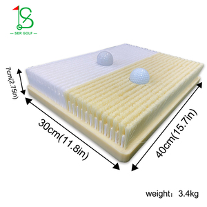 Tapis <span class=keywords><strong>d</strong></span>'entraînement de <span class=keywords><strong>golf</strong></span> Bunker <span class=keywords><strong>d</strong></span>'entraînement Chipping Simulateur de frappe Swing Sand Turf Intérieur Extérieur 2 en 1 Aides à l'entraînement de <span class=keywords><strong>golf</strong></span> - Product Image 2
