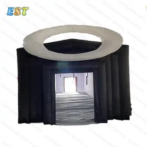 China supplier events outdoor large black advertising commercial exhibition inflatable tent for camping