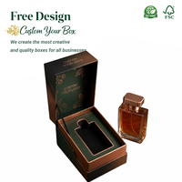 Caja de Muestra de Perfume Personalizada, Caja de Regalo Rígida de Cuero para Botella de Perfume de Vidrio de 50 ml y 100 ml, Logotipo Personalizado, Venta al por Mayor, MOQ Bajo