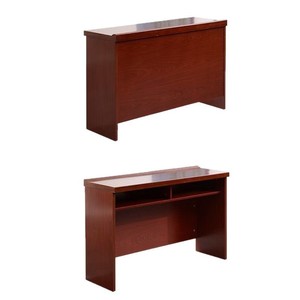 Mesa Rectangular para Sala de Conferencias, Chapa de Madera Maciza, 1.2m, Mesa Doble, Escritorio de Oficina para Capacitación, Pintura Ecológica - Product Image 3