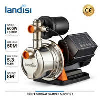 Pompe JET monophasée intelligente en acier inoxydable de 1,5 CV à grand débit pour surpression d'eau haute pression pour toute la maison