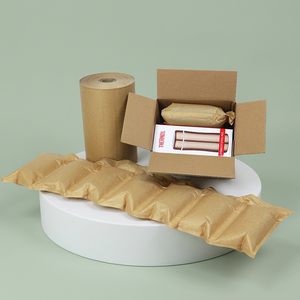 Coussin d'air gonflable compostable à domicile en papier, à base d'amidon, scellable, écologique, pour le remplissage de vide en e-commerce - Product Image 1