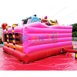 <span class=keywords><strong>Casa</strong></span> de Brinco Inflable Comercial con Diseño de <span class=keywords><strong>Casa</strong></span> de Dulces, con Soplador, Garantía de 3 Años y Kits de Reparación en Oferta - Product Image 5