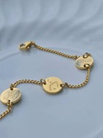 Pièce personnalisée nom arabe Sabr Shukr Tawakkul calligraphie islamique Patience gratitude et confiance en Dieu Dua Bracelet cubain