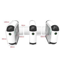 Dernière porte tourniquet oscillant anti-pincement intelligente moderne sur mesure pour aire de jeux pour enfants de la maternelle