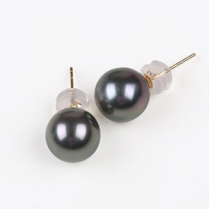 Vente en gros Support personnalisation 5-6mm 18K Black <span class=keywords><strong>Tahiti</strong></span> Pearl <span class=keywords><strong>Boucle</strong></span> <span class=keywords><strong>d</strong></span>'<span class=keywords><strong>oreille</strong></span> - Product Image 5