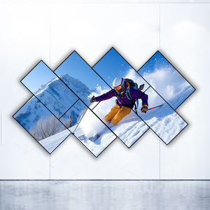 Configuración de pared de <span class=keywords><strong>video</strong></span> personalizable <span class=keywords><strong>2x2</strong></span> 3x3 4x4 con paneles LCD 4K de 55 pulgadas para espacios comerciales - Product Image 1