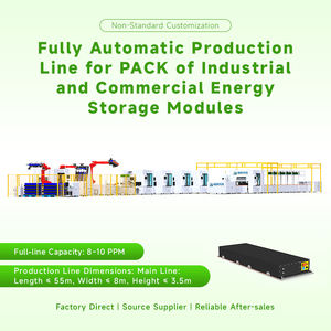 Ligne d'assemblage de batteries lithium-ion entièrement automatique de qualité supérieure avec contrôle PLC pour système de stockage d'énergie solaire - Product Image 5