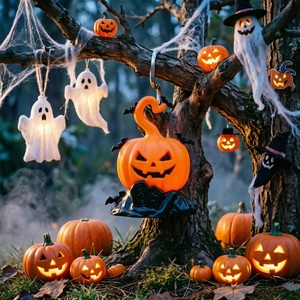 Nuevas Velas Decorativas de Plástico para Halloween, Adornos Luminosos, Decoración para Bares, Accesorios para la Creación de Atmósfera, Juego de Lámparas de Calabaza para Interiores - Product Image 2