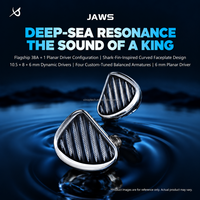 TRN JAWS Moniteurs audio spatiaux supra-auriculaires à faible distorsion, son immersif, casque filaire pour jeux, IEM