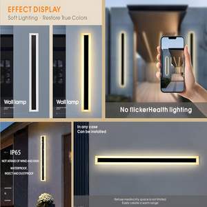 Wholesale Energy Waterproof Ip65 Outdoor Indoor 7w 14w 21w 32w 42w Modern Long Strip <b>Linear</b> Led Wall Lamp - Product Image 3