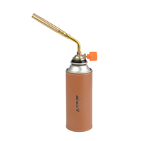 Estufa de Gas Manual de Acero para Exteriores STARCAMP, con Llama de Chorro, para Acampar, Viajar y Hacer Picnic