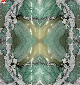 Cuarcita Verde Botánica Brasileña Moderna, Tipo Book Matches, Pulida, Alta Dureza, Dimensiones Personalizadas, Panel de Pared para Interiores de Villas - Product Image 6