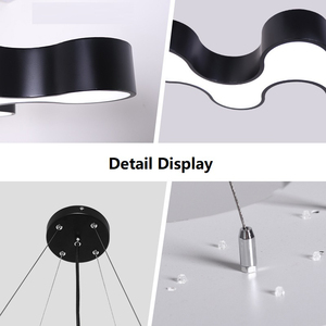 Alien LED Pendel leuchte Kronleuchter 60cm 90cm 24W 36W Restaurant Hotel Kreative Pendel leuchte Office Gym Library LED Decken leuchte - Product Image 6