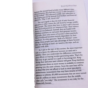 Nouveauté 2025 Pulida <span class=keywords><strong>RICH</strong></span> DAD POOR DAD <span class=keywords><strong>Robert</strong></span> Toru Kiyosaki Livres de finance personnelle pour enfants Intelligence financière Éveil - Product Image 5