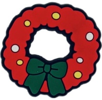 Ensemble de breloques de Noël 2026 en PVC à thème dessin animé pour sabots et sandales - Cadeaux de fête