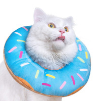 Nouveau design noyau cône de protection coton doux récupération animaux de compagnie chat e-collier collier gonflable élisabéthain pour chiens et chats